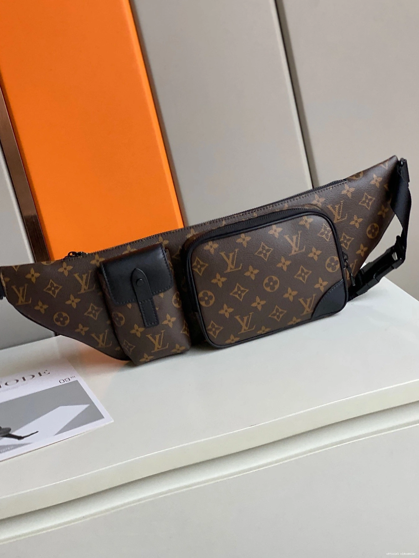 Official oldcobbler VUITTON CHRISTOPHER LOUIS BUMBAG 0718
